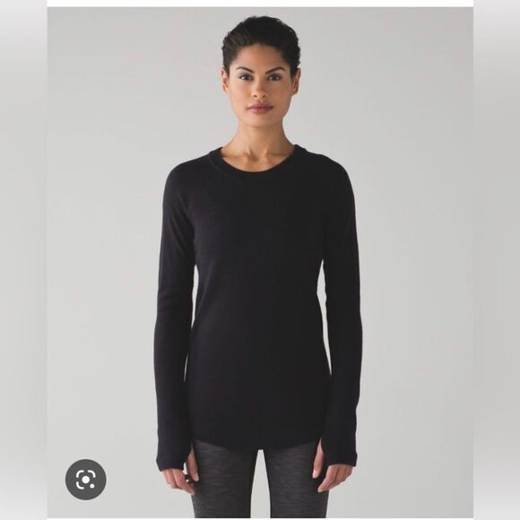 Lululemon Sit in Lotus Sweater Black - Picture 1 of 5